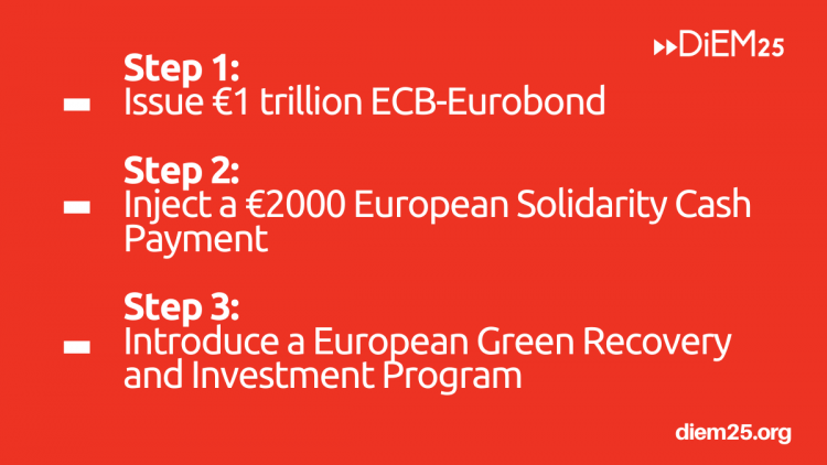 DiEM25 stellt COVID-19 Plan zur wirtschaftlichen Bewältigung der Krise vor