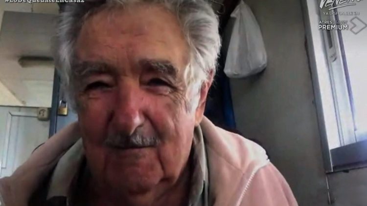 Josè Pepe Mujica durante la videointervista
