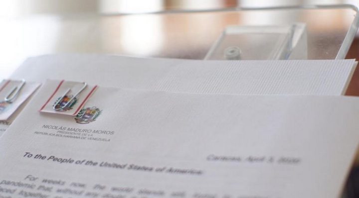 Venezuela : Lettre du Président Maduro au peuple des Etats-Unis