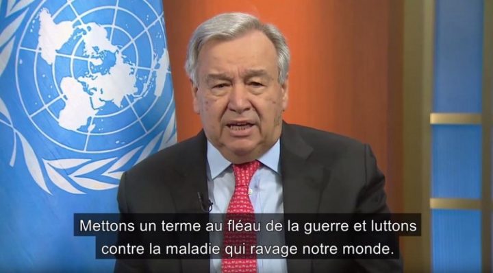 António Guteres : « J’appelle aujourd’hui à un cessez-le-feu immédiat, partout dans le monde »
