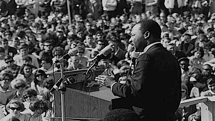 Dr Martin Luther King, Jr., speaking against the Vietnam War, St. Paul Campus, the University of Minnesota in St. Paul, April 27, 1967.