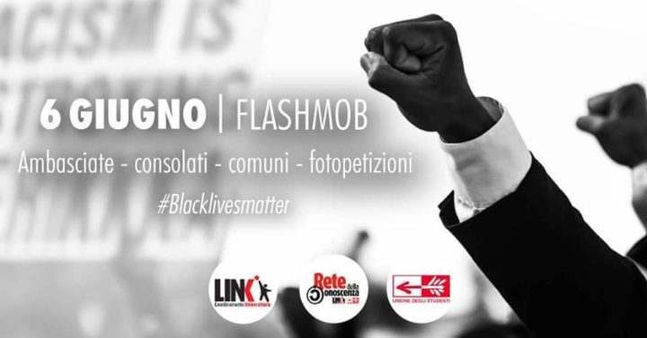 locandina delle mobilitazioni italiane Black Lives Matter