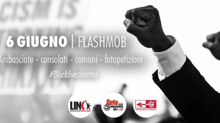 locandina delle mobilitazioni italiane Black Lives Matter