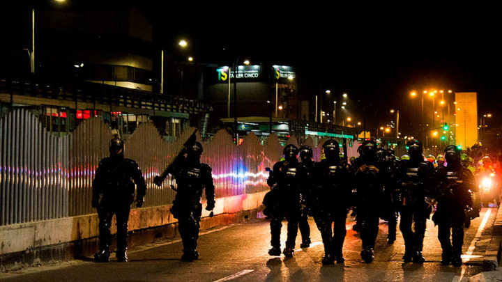 Esmad en calles de Bogotá - Derechos solo para esta nota