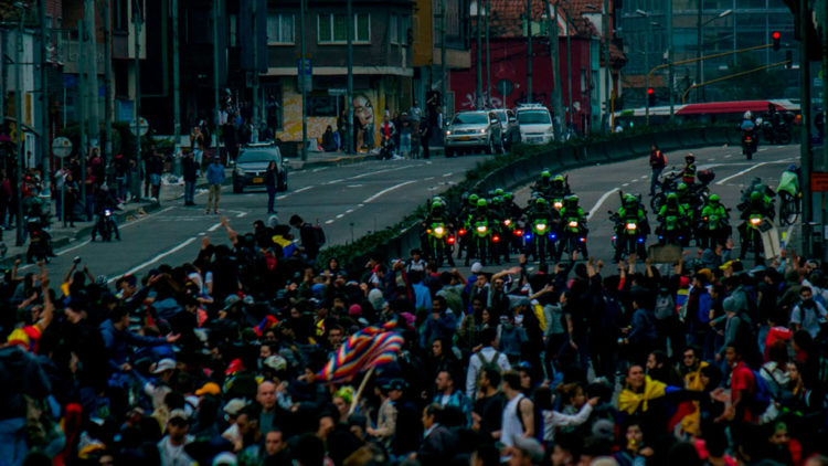 Protestas en Bogotá_Derechos solo para esta nota