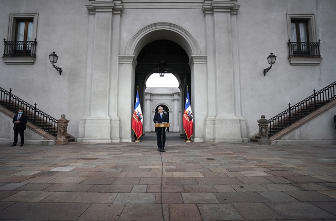 Piñera en La Moneda - presidencia.cl