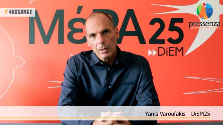 #FREEASSANGE : Témoignage vidéo de Yanis Varoufakis