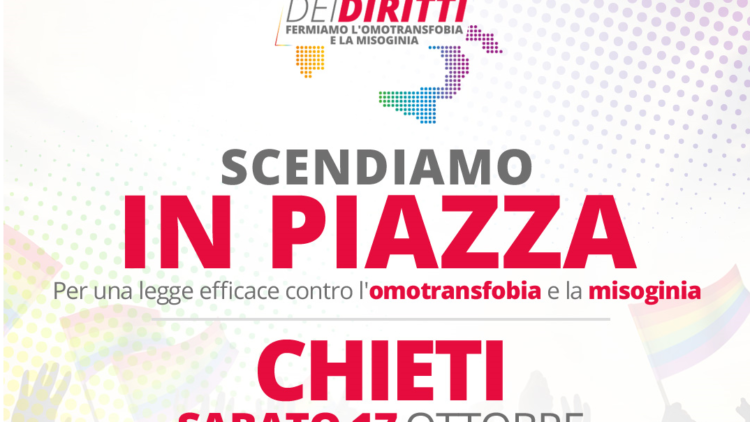 #dallapartedeidiritti, locandina manifestazione Chieti