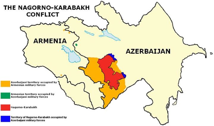 Nagorno-Karabakh conflict map