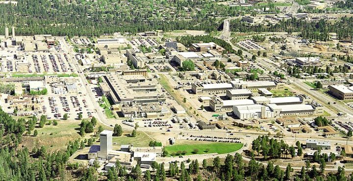 Aerial view of Los Alamos National Laboratory