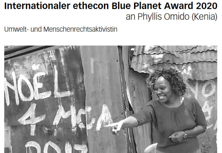 ethecon: Klima-Aktivistin geehrt, AMAZON-Gründer am Pranger