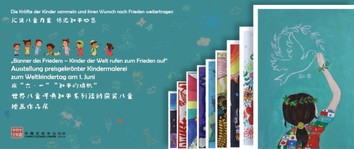 Kinder der Welt rufen zum Frieden auf zum Weltkindertag am 1. Juni
