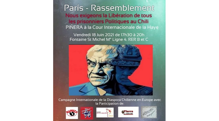 Campagne internationale de la Diaspora chilienne en Europe: Piñera à la Haye