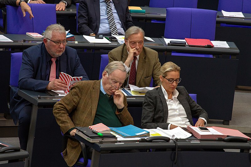 Bild: AfD-Bundestagsfraktion, während einer Plenarsitzung im Bundestag am 11. April 2019 in Berlin.