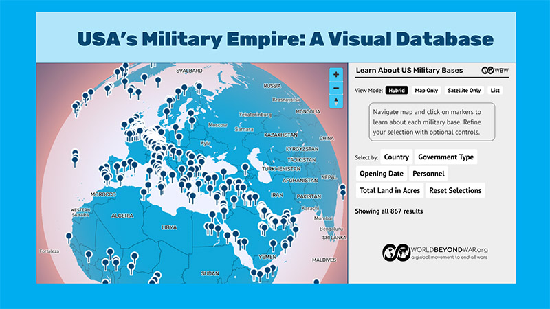 Neues Online-Tool zeigt 867 Militärbasen