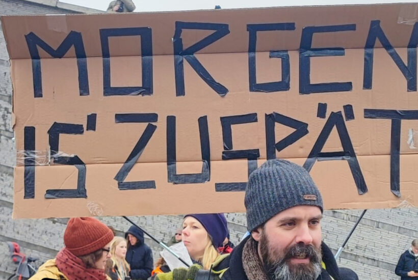 Morgen is’ zuspät -Impressionen Klimastreik 3. März 23 Berlin