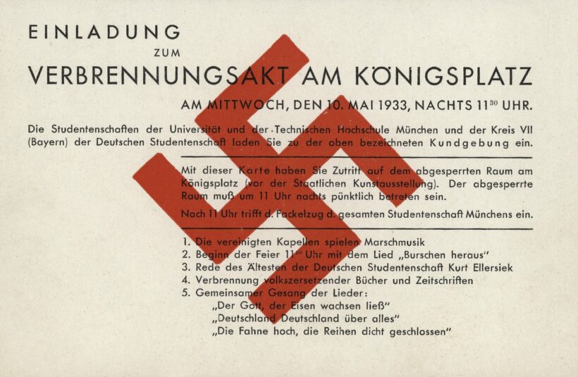 Zum 90. Jahrestag der Nazi-Bücherverbrennung - der Tag, an dem die Bücher brannten