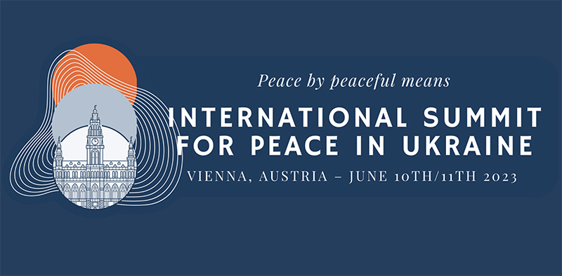 Internationaler Gipfel für Frieden in der Ukraine Wien, Österreich – am Juni 10/11, 2023