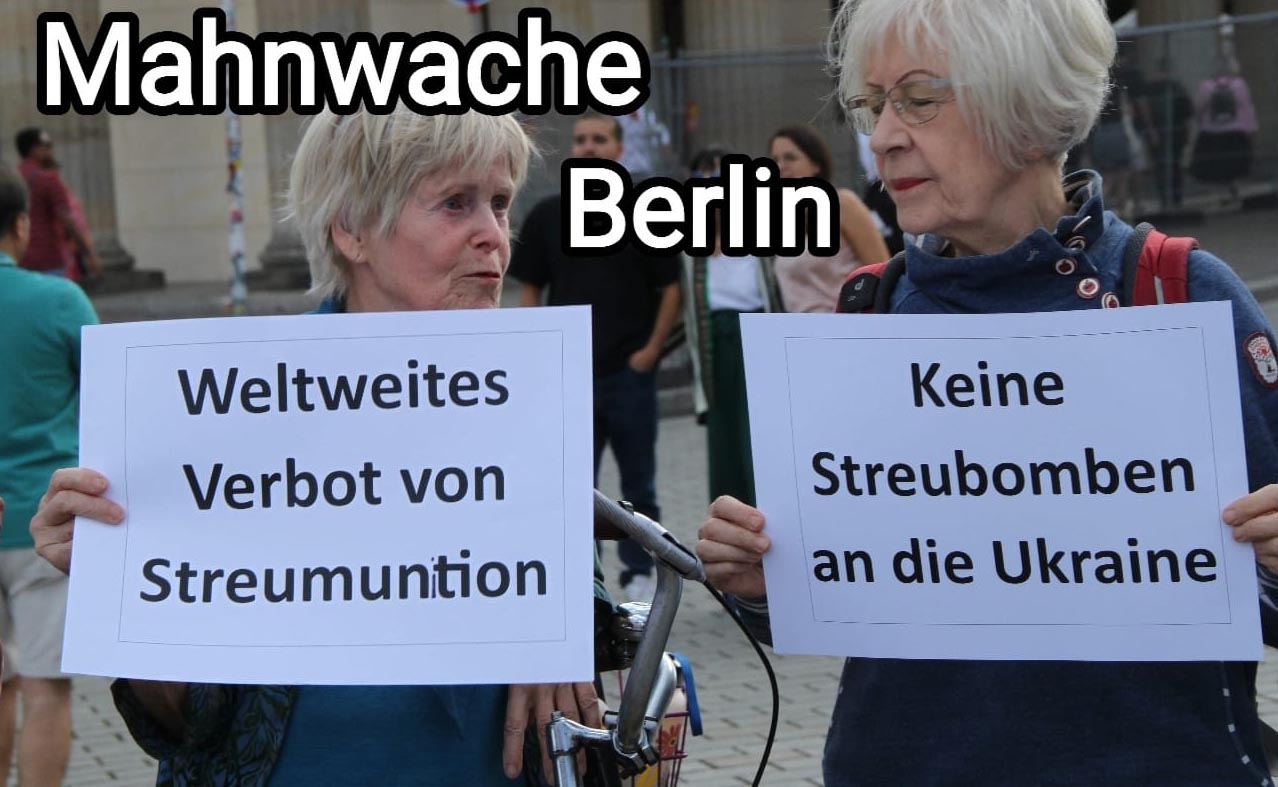 Mahnwache gegen Streubomben – der Protest formiert sich!