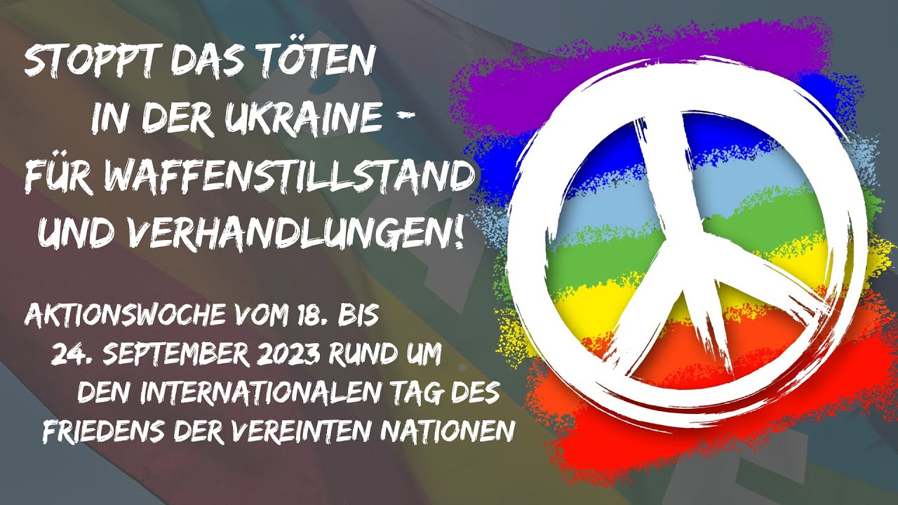 Stoppt das Töten in der Ukraine – für Waffenstillstand und Verhandlungen!