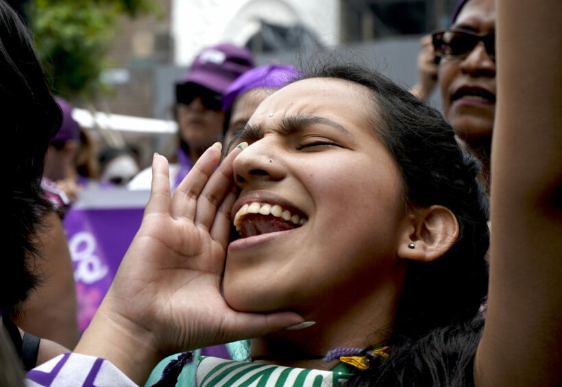 Internationale Tag zur Beseitigung von Gewalt gegen Frauen In Ecuador