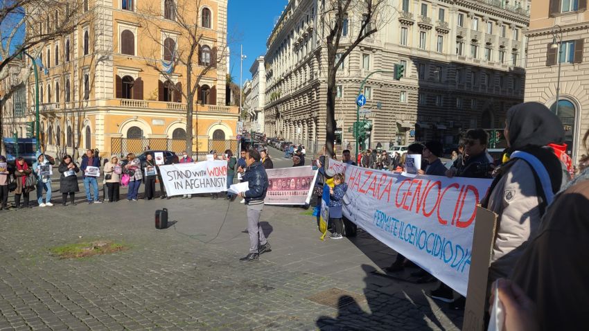 Manifestazione a Roma contro il genocidio del popolo Hazara e l ...