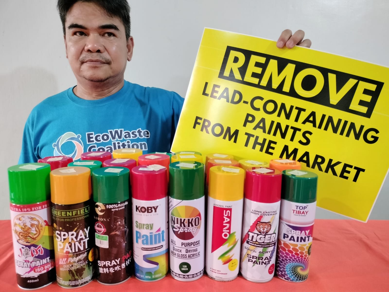 EcoWaste Coalition Bares New List of 31 LeadContaining Spray Paints