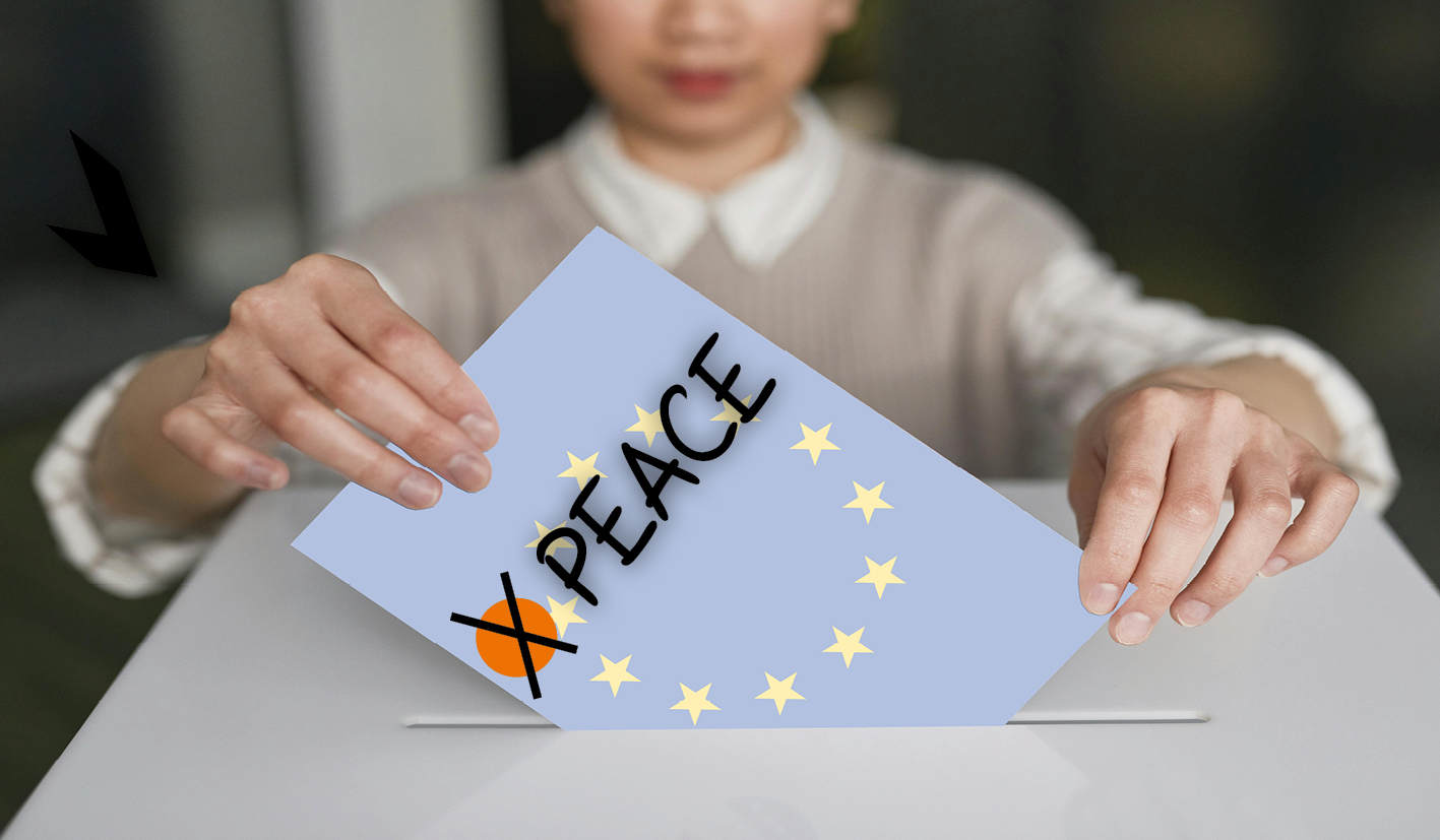 Europawahlen 2024 – Ich stimme für den Frieden und gegen den Krieg