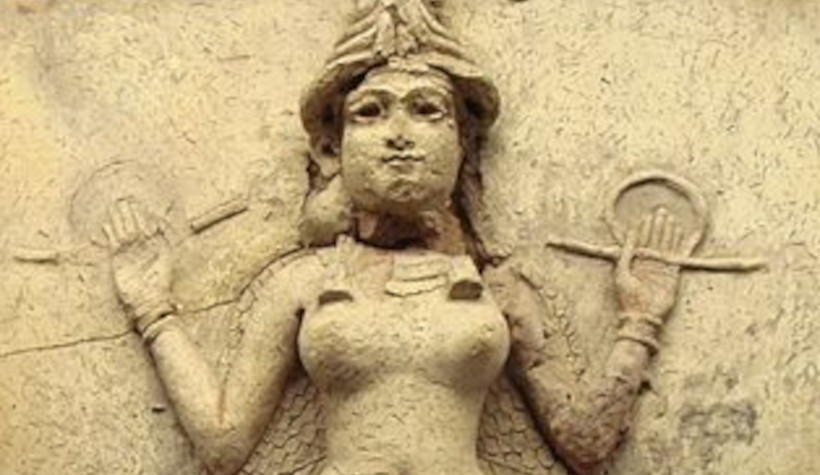 Ausschnitt des Burney-Reliefs, British Museum