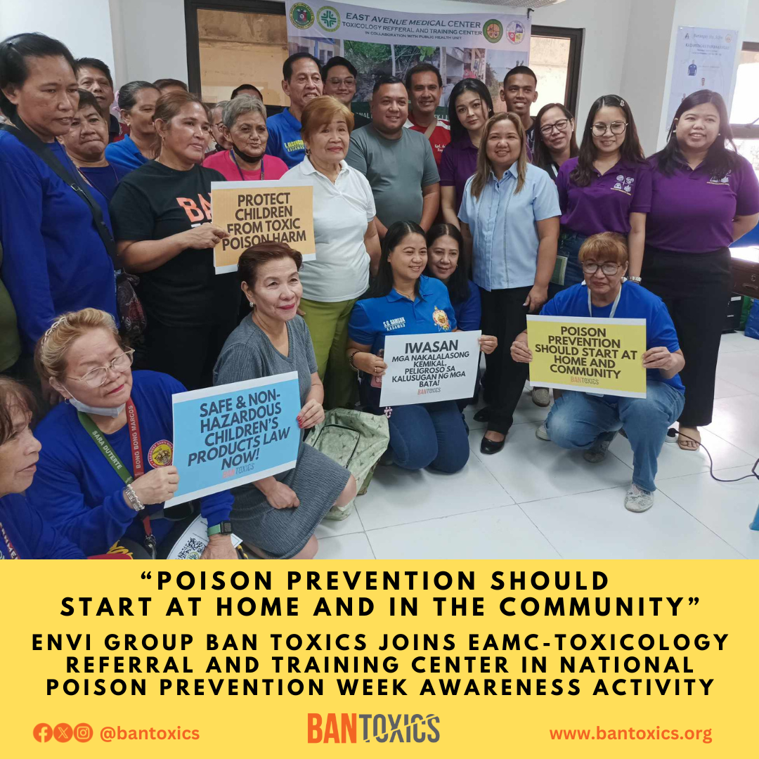 BAN Toxics Joins Poison Prevention Week Awareness Activity, Highlights ...