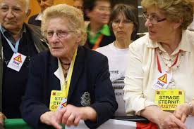 Romana Blasotti Pavesi durante uno dei processi eternit