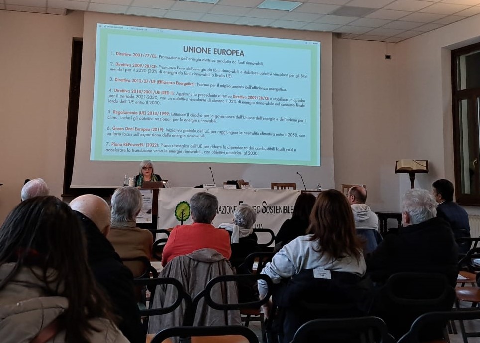 Foto convegno sul tema AGRICOLTURA, PAESAGGIO, ENERGIA SOLARE organizzato a Mortara sabato 22 marzo dall’Associazione Futuro Sostenibile in Lomellina ODV.
