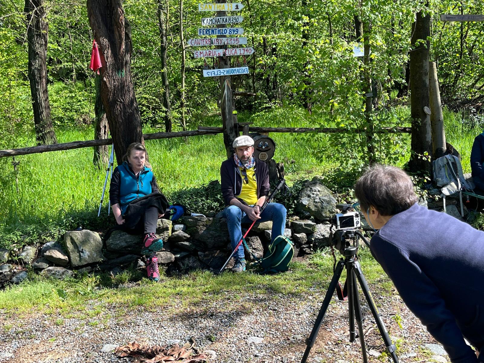Riprese di Senza Tremori al bosco degli Elfi di Roppolo