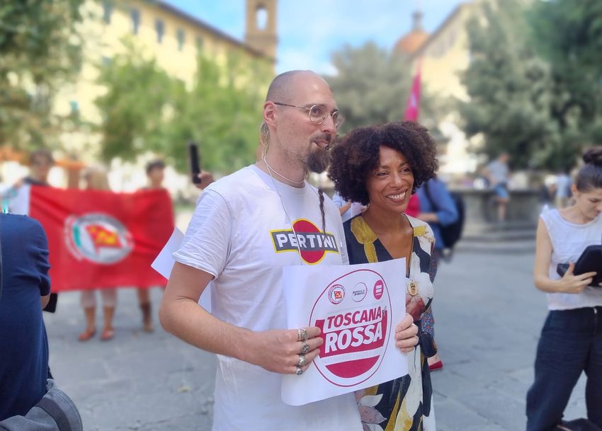 Palegi e Bundu alla presentazione di Toscana Rossa