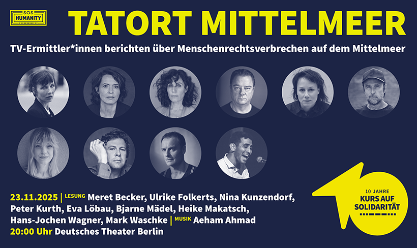 Tatort Mittelmeer - Szenische Lesung am Deutschen Theater Berlin
