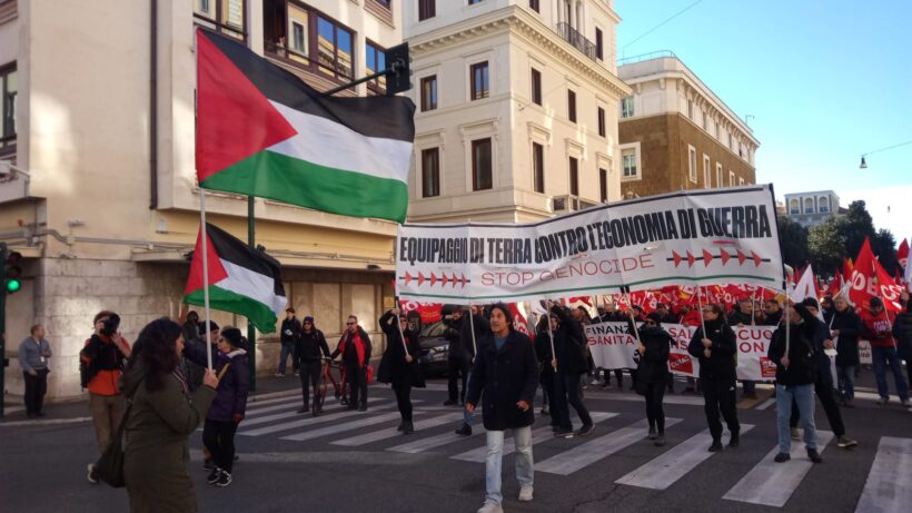 Generalstreik in Rom: Gegen Aufrüstung und Gewalt in Gaza