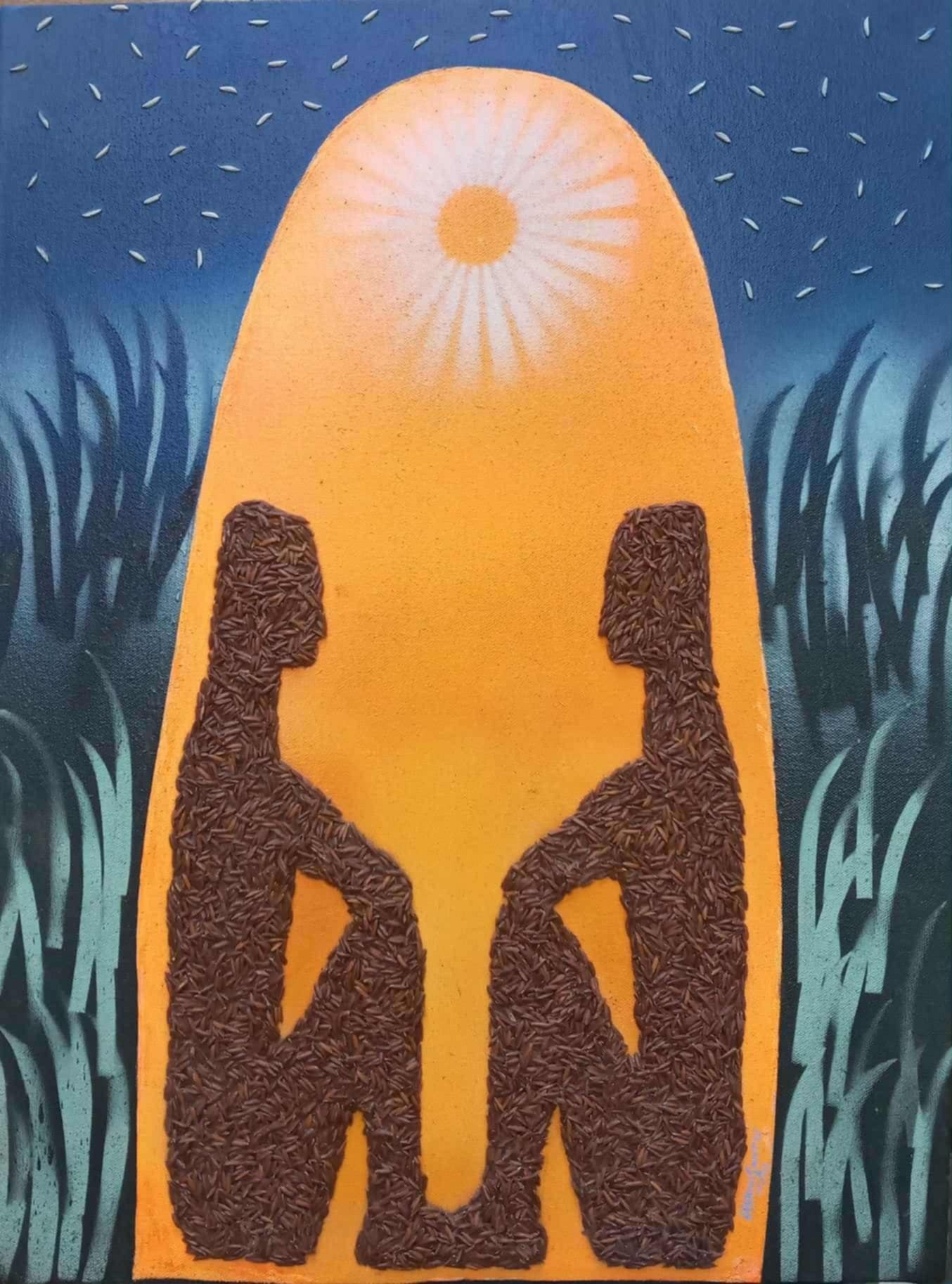 Anihan: The Latest Rice Paintings of Hermisanto is now on Exhibit at Kapitolyo Art Space