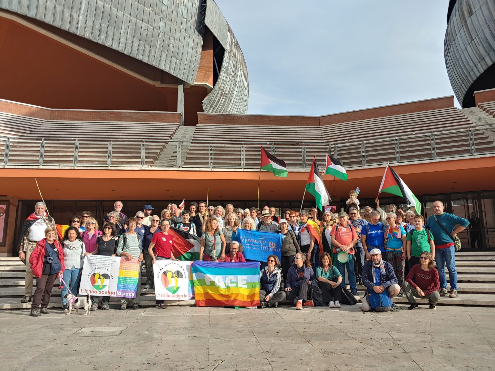 foto di gruppo all'auditorium