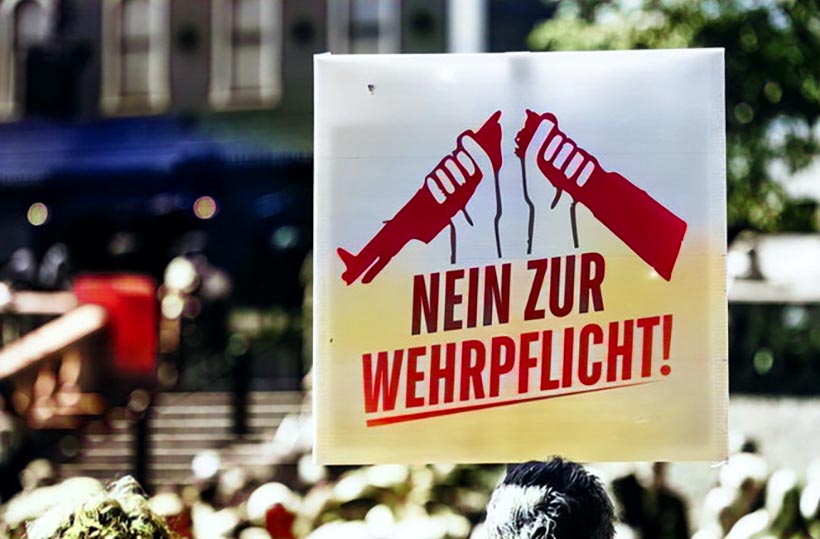 Petition: Gegen eine Wiedereinführung der Wehrpflicht, Pflichtmusterung und anderer Zwangsdienste