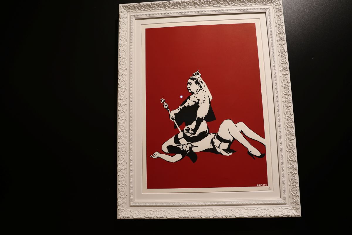Banksy, Queen Vic, in mostra a Villa Pignatelli