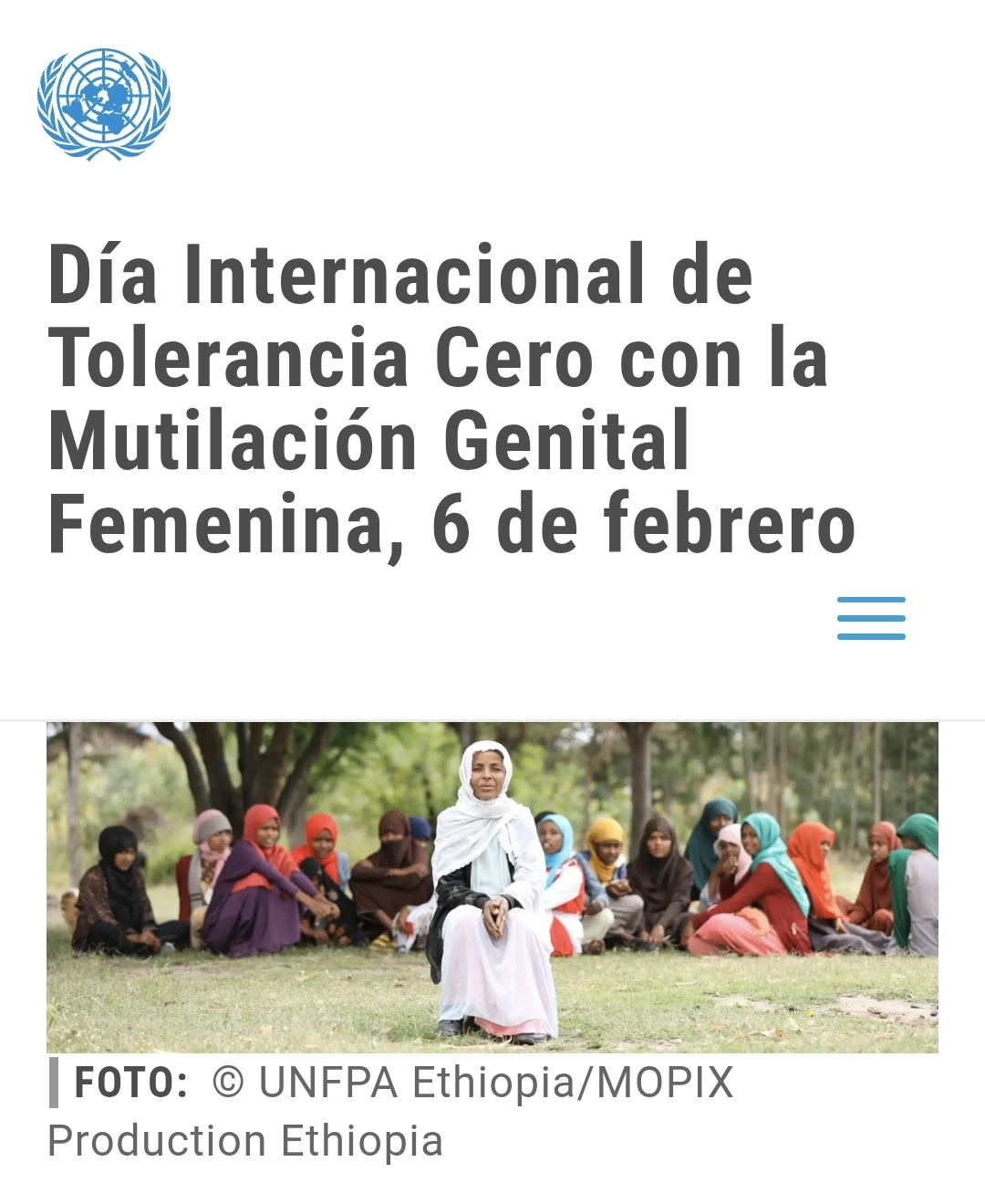 International Day of Zero Tolerance for Female Genital Mutilation: a global wound demanding commitment and action until 2030