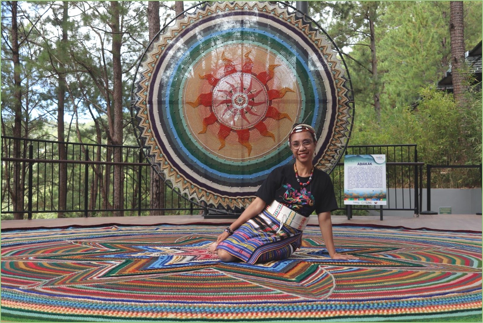 Sacred Circle Unfolds: Baguio Artist Guia Attempts Largest Crochet Mandala for Guinness World Record