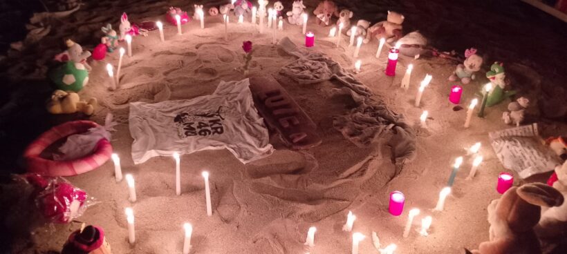 santuario di candele per i morti di Cutro