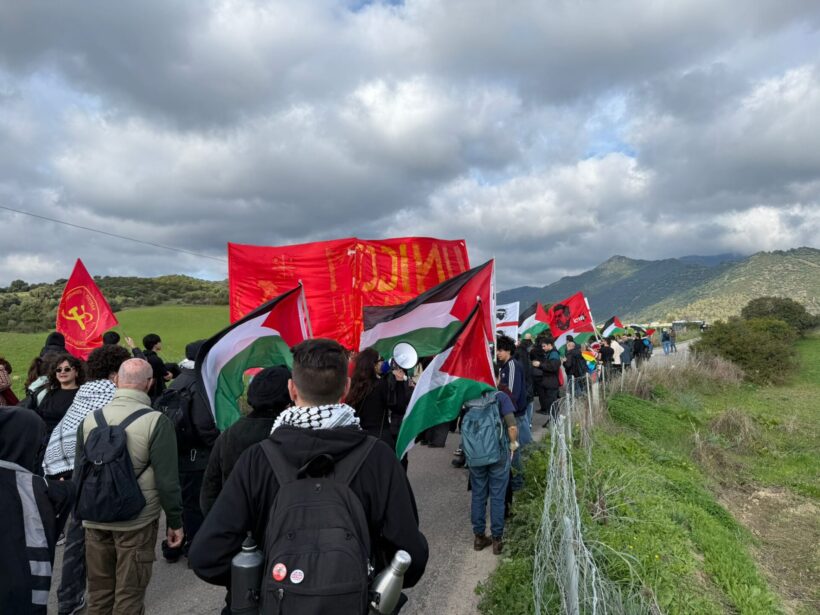 Manifestazione alla RWM