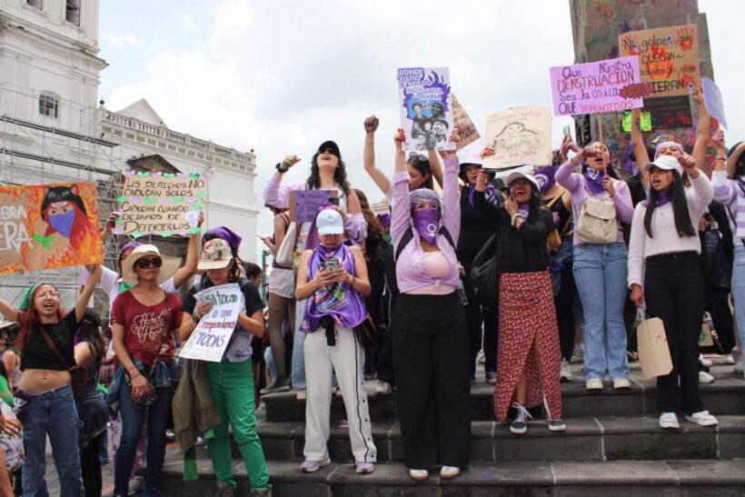 8M 2026 Quito Marcha por la ciudad. Foto: Beto Serrano