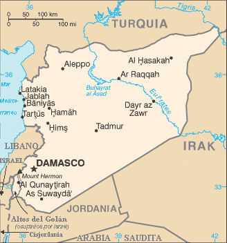 Mappa di Siria