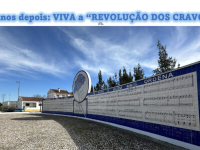 Logotipo da série "50 anos depois: VIVA a REVOLUÇÃO DOS CRAVOS!" (Foto da PRESSENZA)