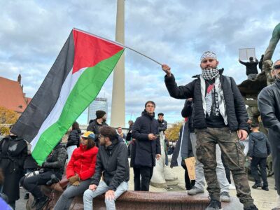 Manifestação pela  Palestina em Berlim 4/11/2023 (Foto da PRESSENZA)