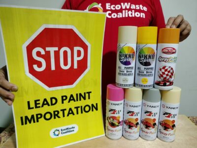 EcoWaste Coalition calls for measures to stop the importation of lead-containing paints.