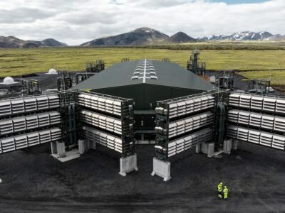 Mammoth, the world’s largest direct air capture and storage plant, in Hellisheiði, Iceland.